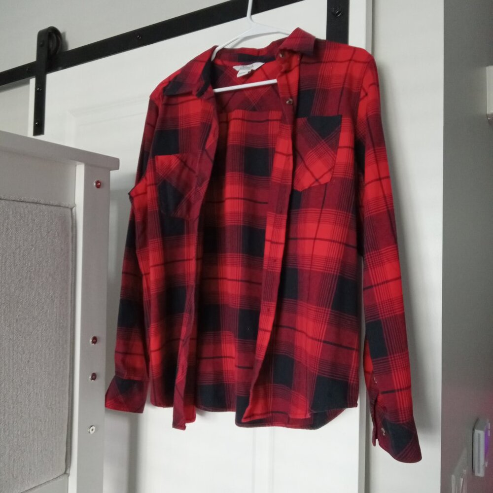 NEW Cabela's Natural Reflections Red and Black Thick Plaid